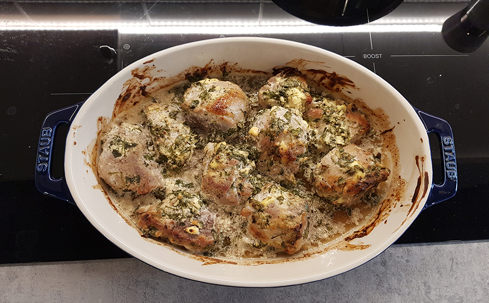 Pork in oven